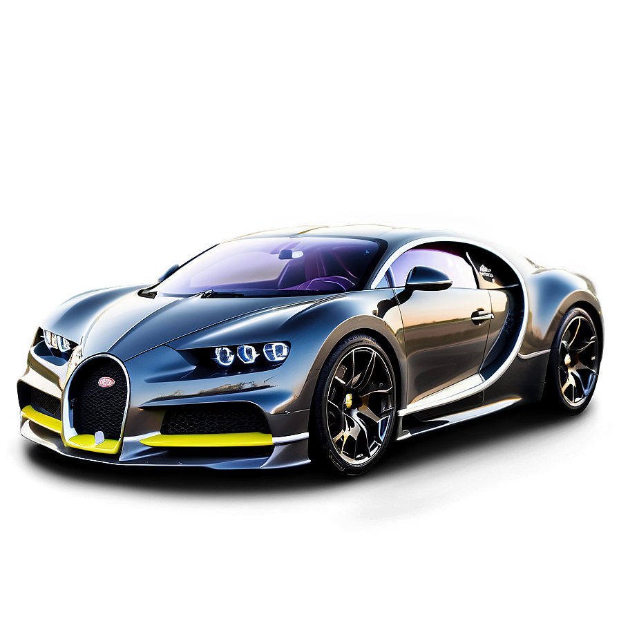 Bugatti Chiron Silver Luxury Car Png Qcd87 PNG Image