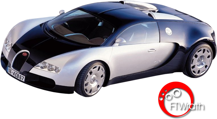 Bugatti Veyron Side View PNG Image