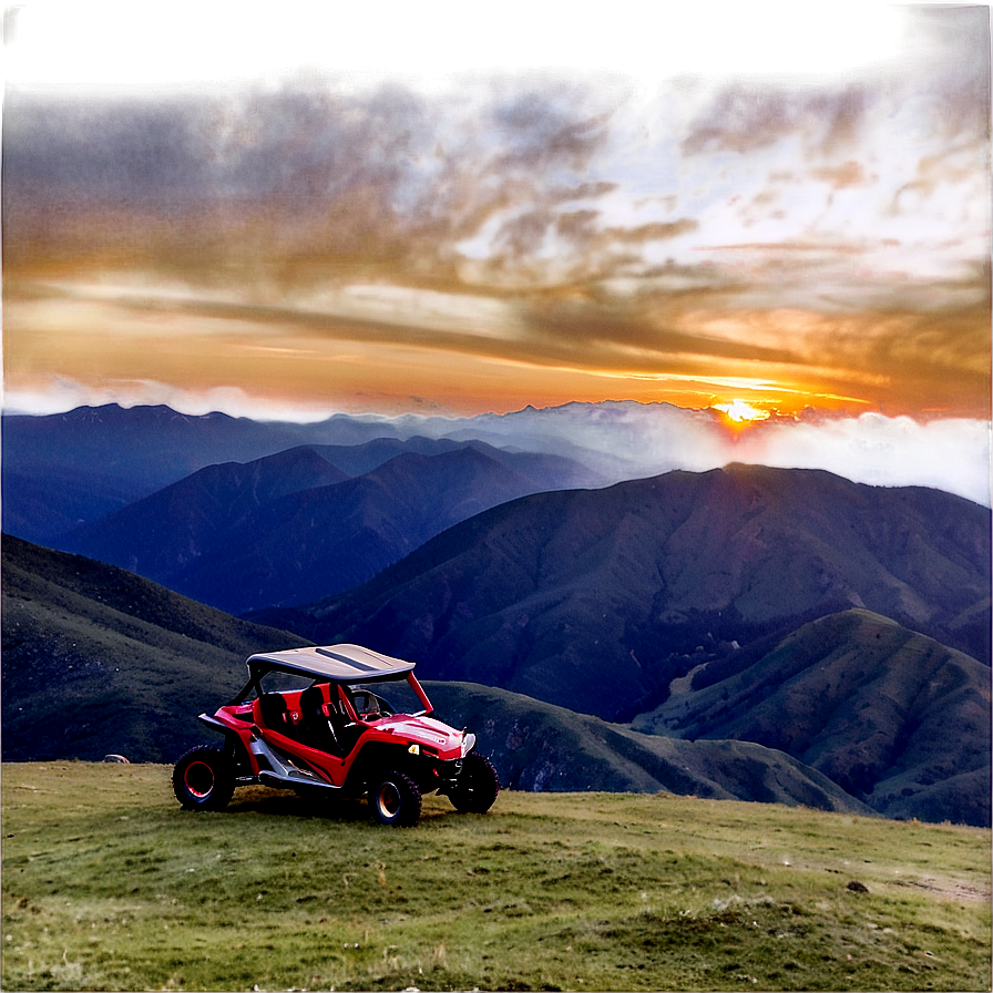 Buggy At Sunrise On A Mountain Png Mjq PNG Image