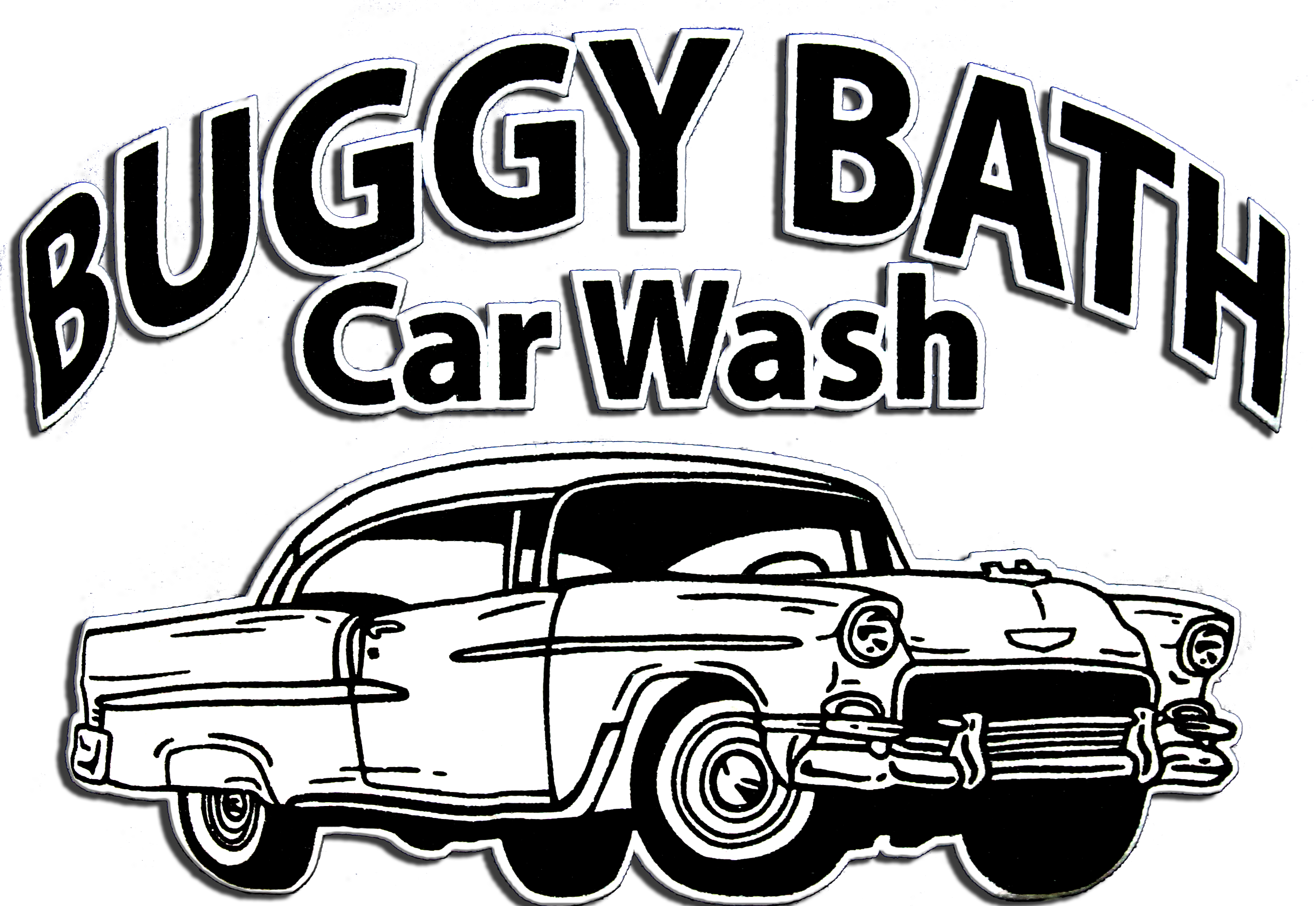 Buggy Bath Car Wash Vintage Sign PNG Image