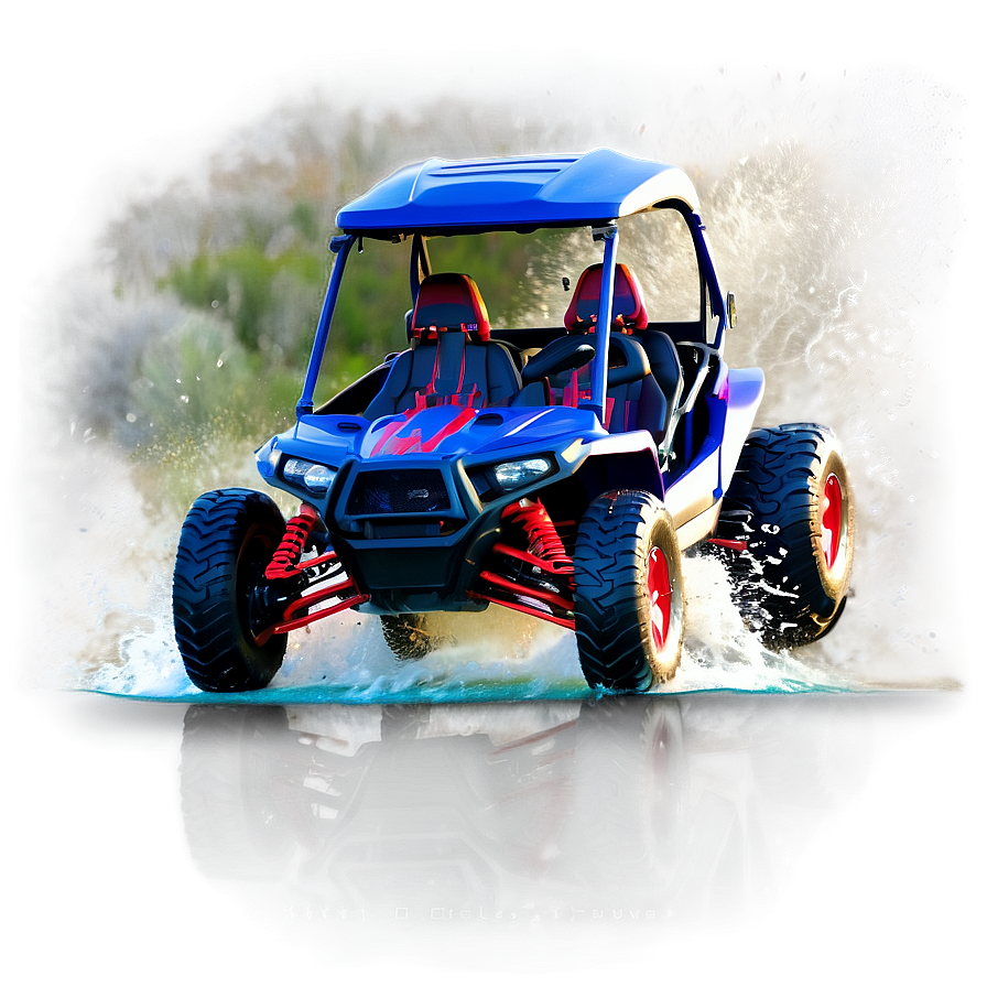 Buggy Through The Water Splash Png Tsm85 PNG Image