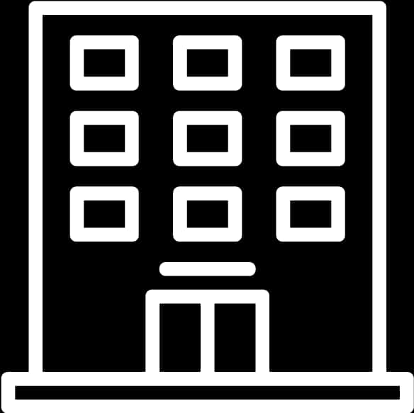 Building Outline Icon PNG Image