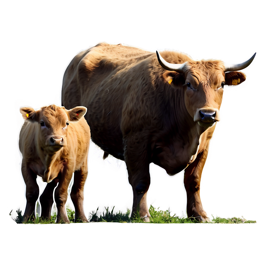 Bull And Calf Png 05242024 PNG Image