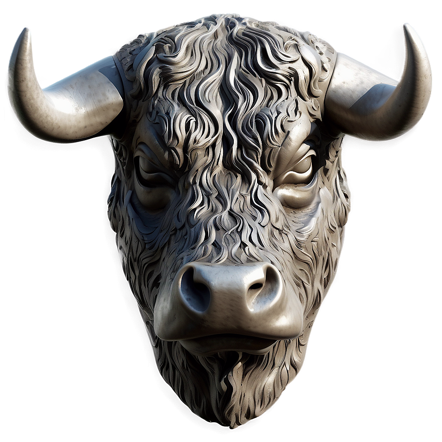 Bull Head Engraving Png 5 PNG Image