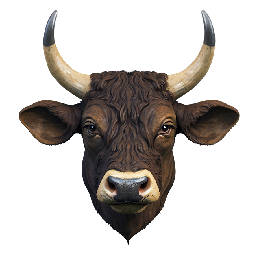 Bull Head In Nature Png 06132024 PNG Image