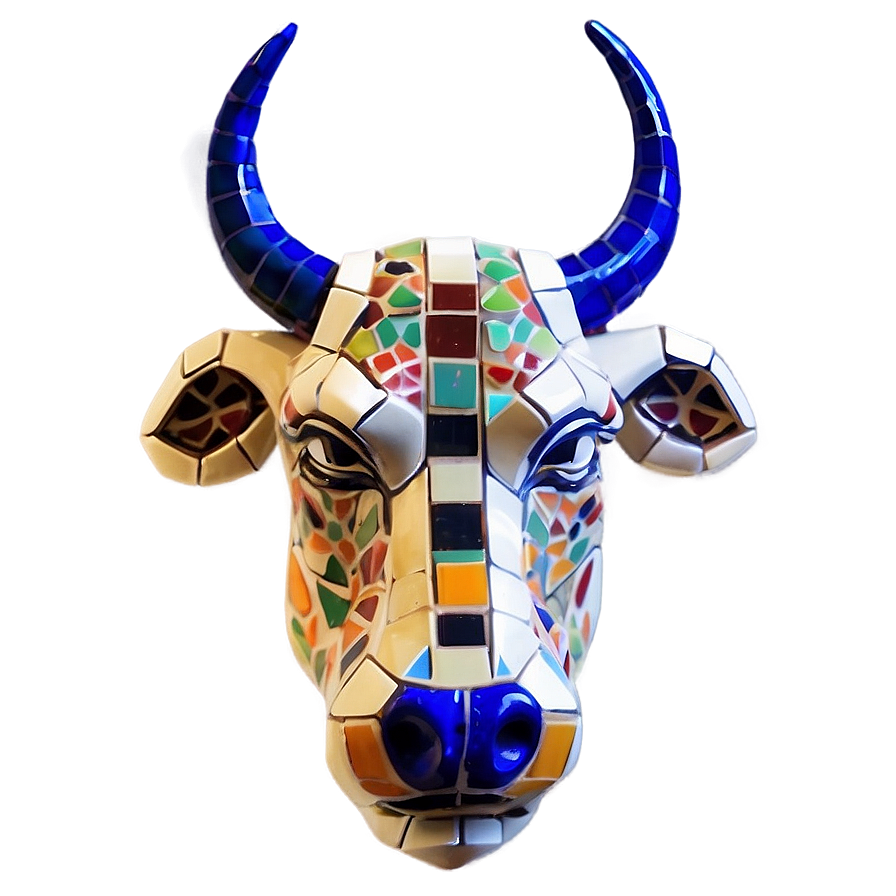 Bull Head Mosaic Png 84 PNG Image