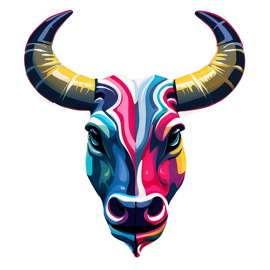 Bull Head Street Art Png 88 PNG Image