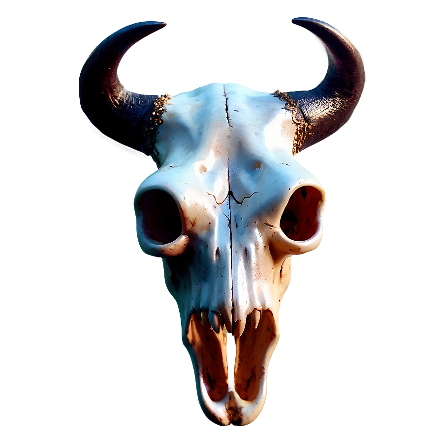 Bull Skull With Fire Png Bei41 PNG Image