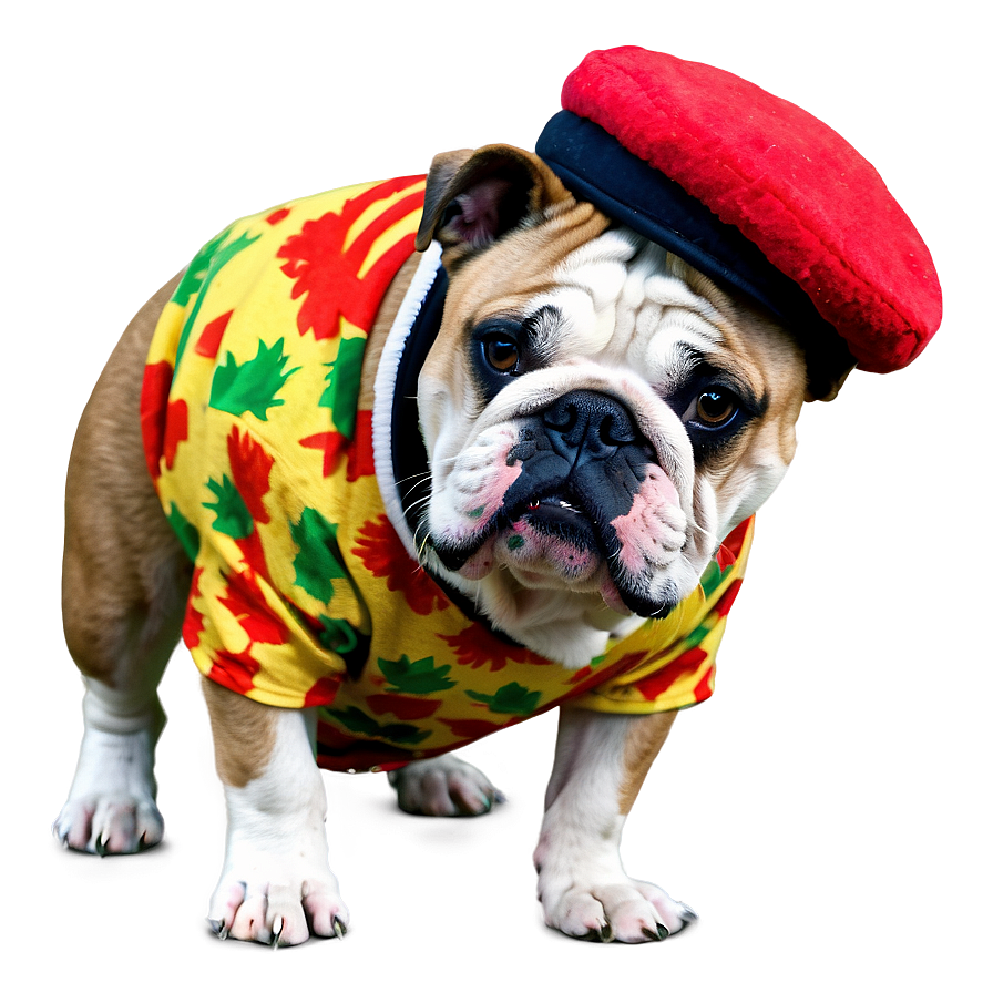 Bulldog In Costume Png Kjn PNG Image