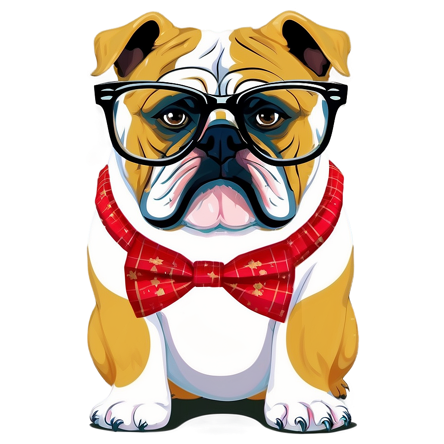 Bulldog With Glasses Png 05212024 PNG Image