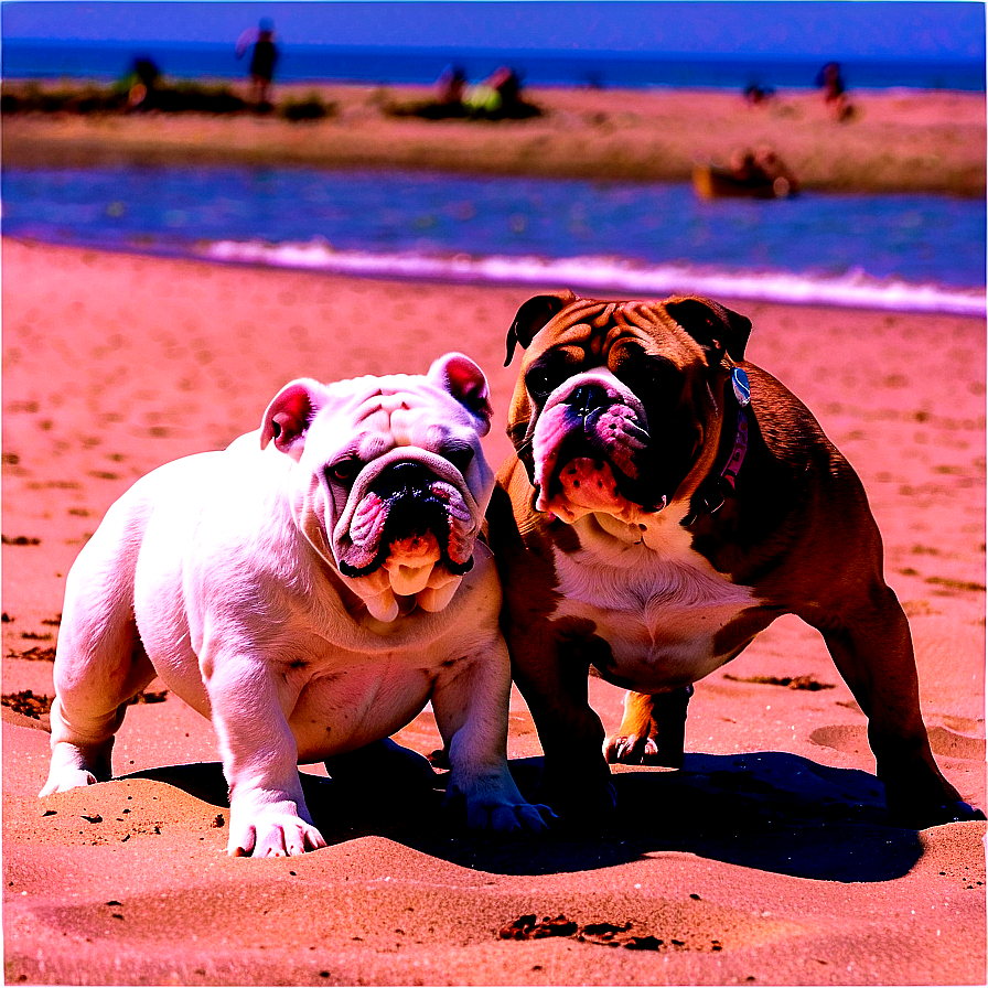 Bulldogs At The Beach Png Tnh1 PNG Image