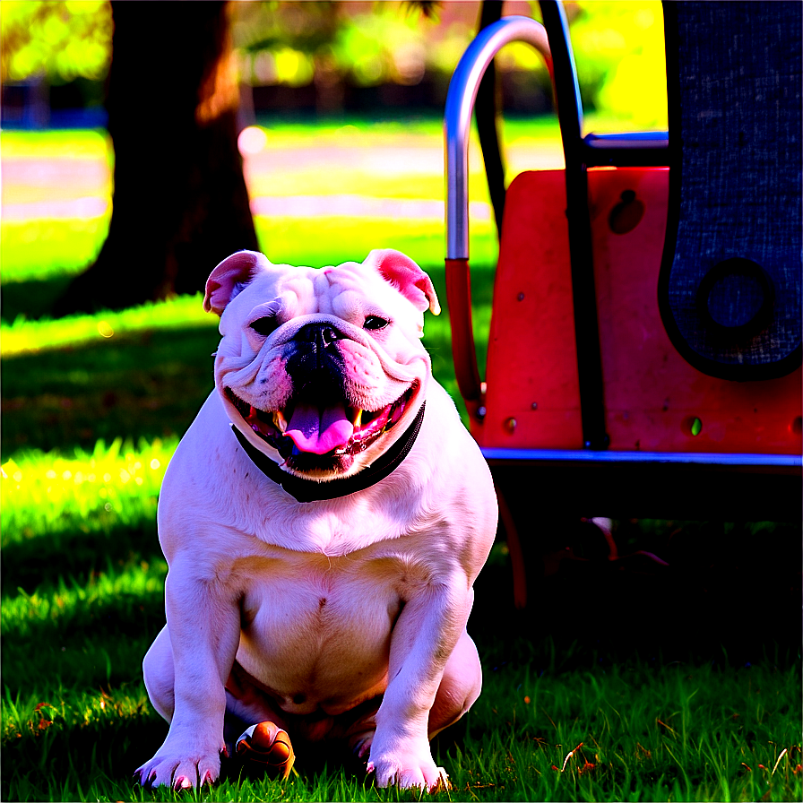 Bulldogs Enjoying The Park Png Qer PNG Image