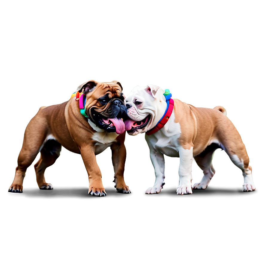 Bulldogs In A Playful Fight Png Bav40 PNG Image