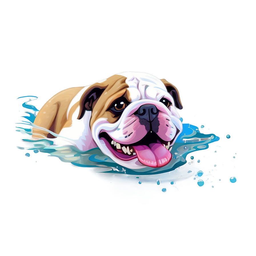 Bulldogs In Water Play Png Tbx46 PNG Image