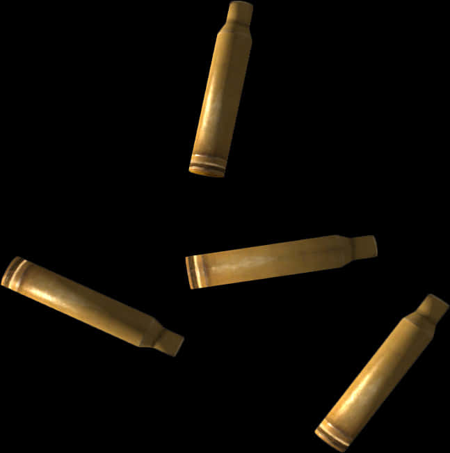 Bullet Casings Floatingin Darkness PNG Image