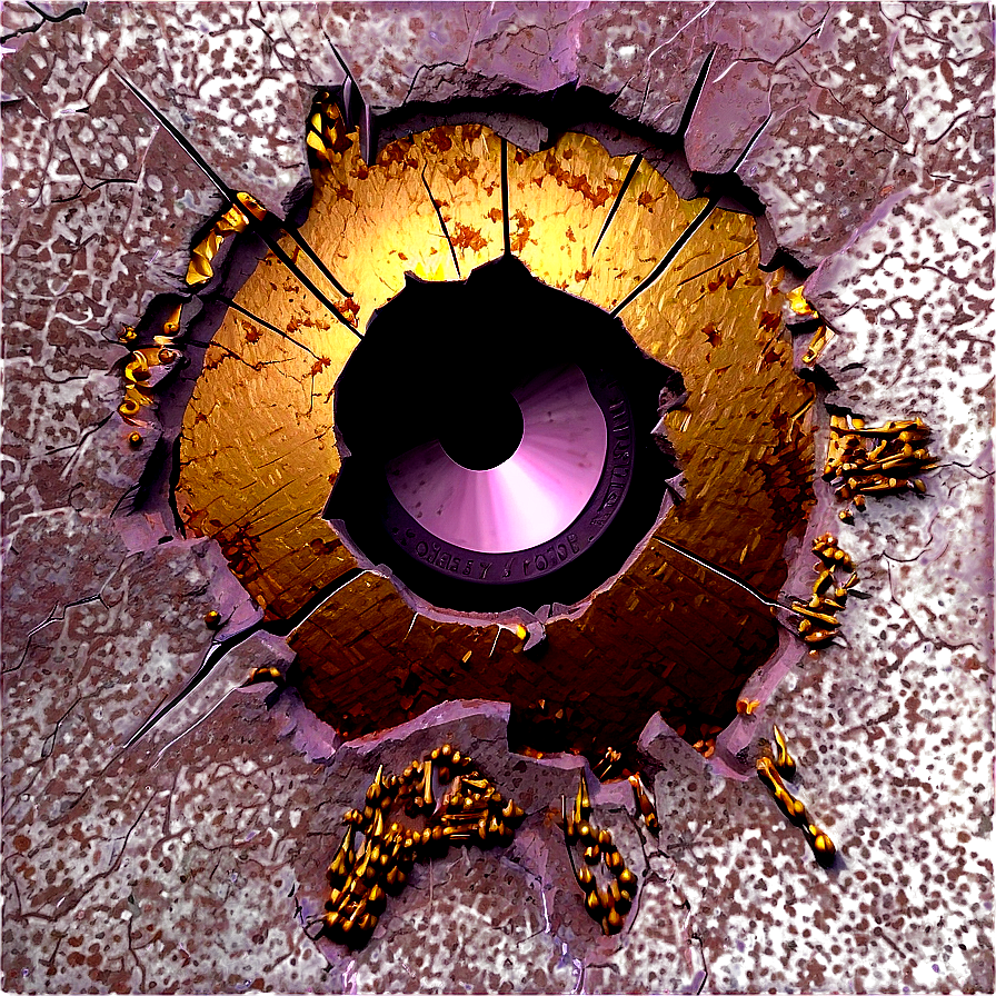 Bullet Hole In Concrete Png 71 PNG Image