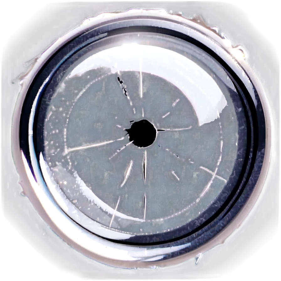 Bullet Hole On Glass Effect Png 05042024 PNG Image