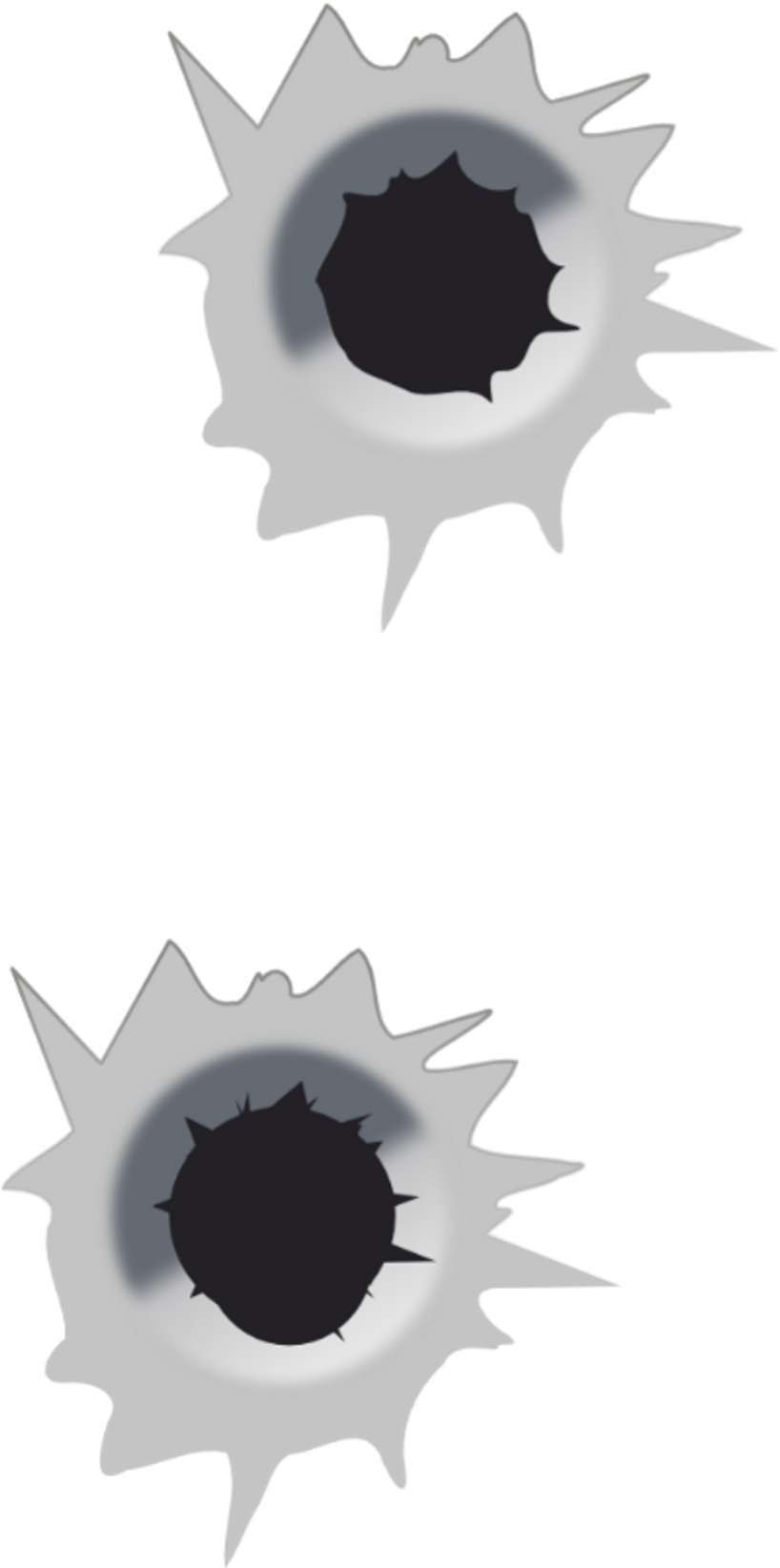 Bullet Holes Graphic PNG Image