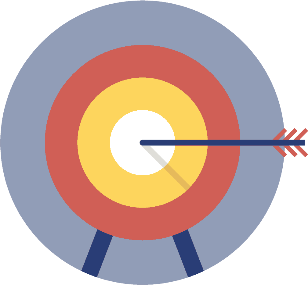 Bulls Eye Arrow Target Success PNG Image