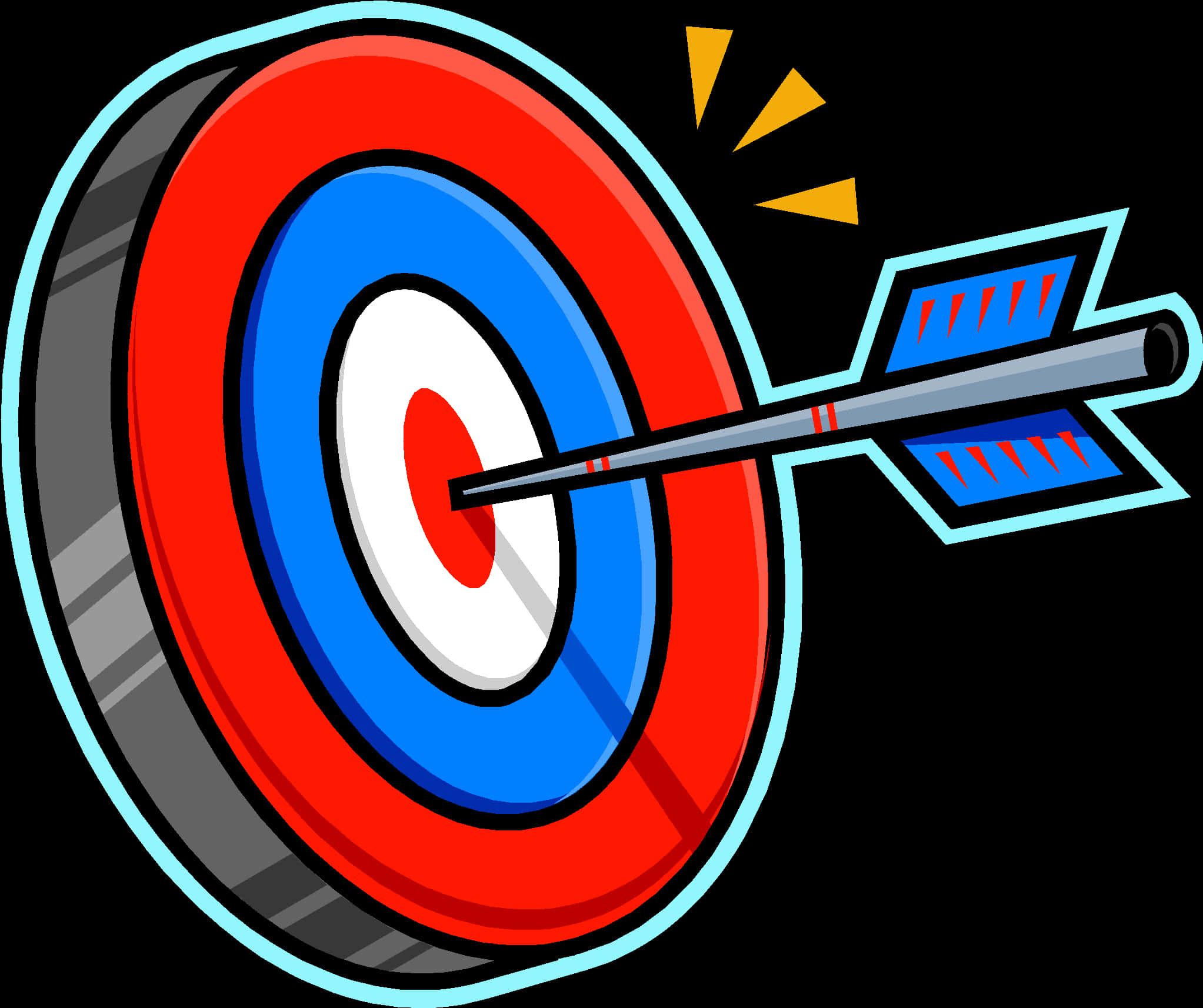 Bullseye Accuracy Concept PNG Image