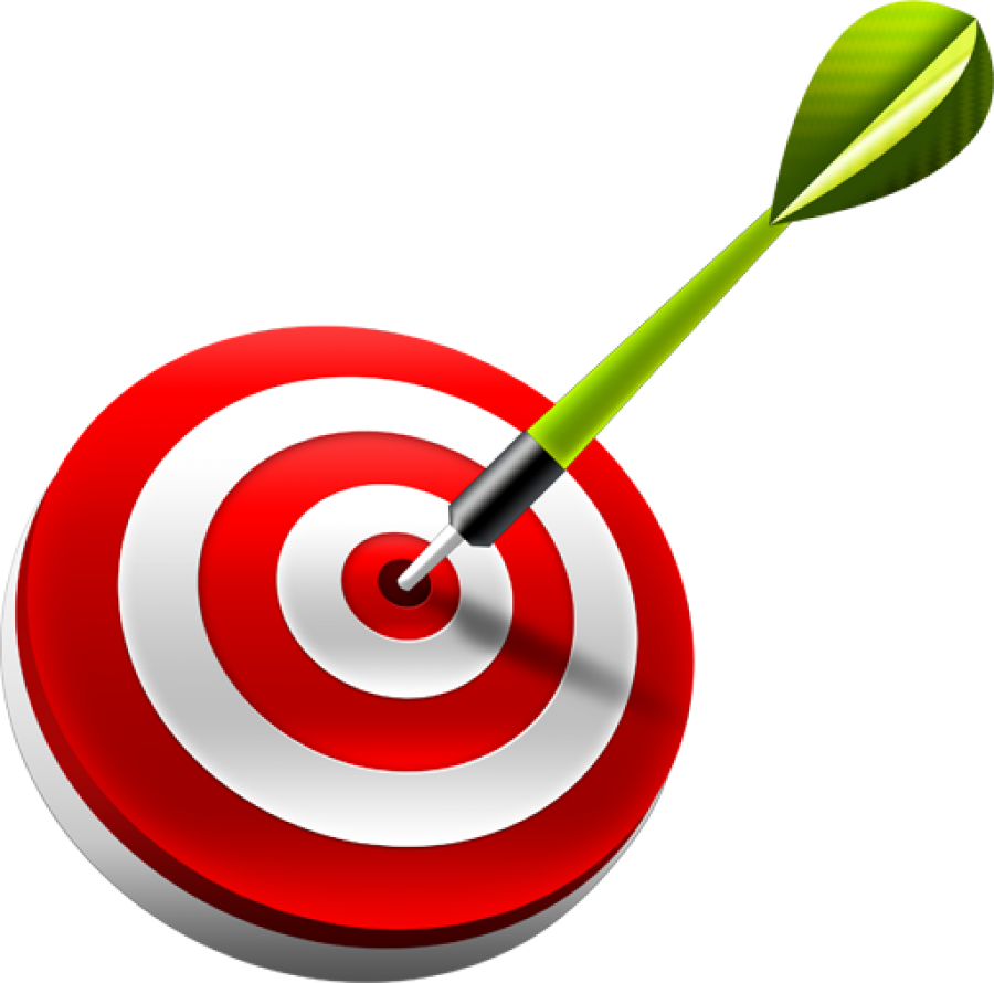 Bullseye Dart Target Graphic PNG Image