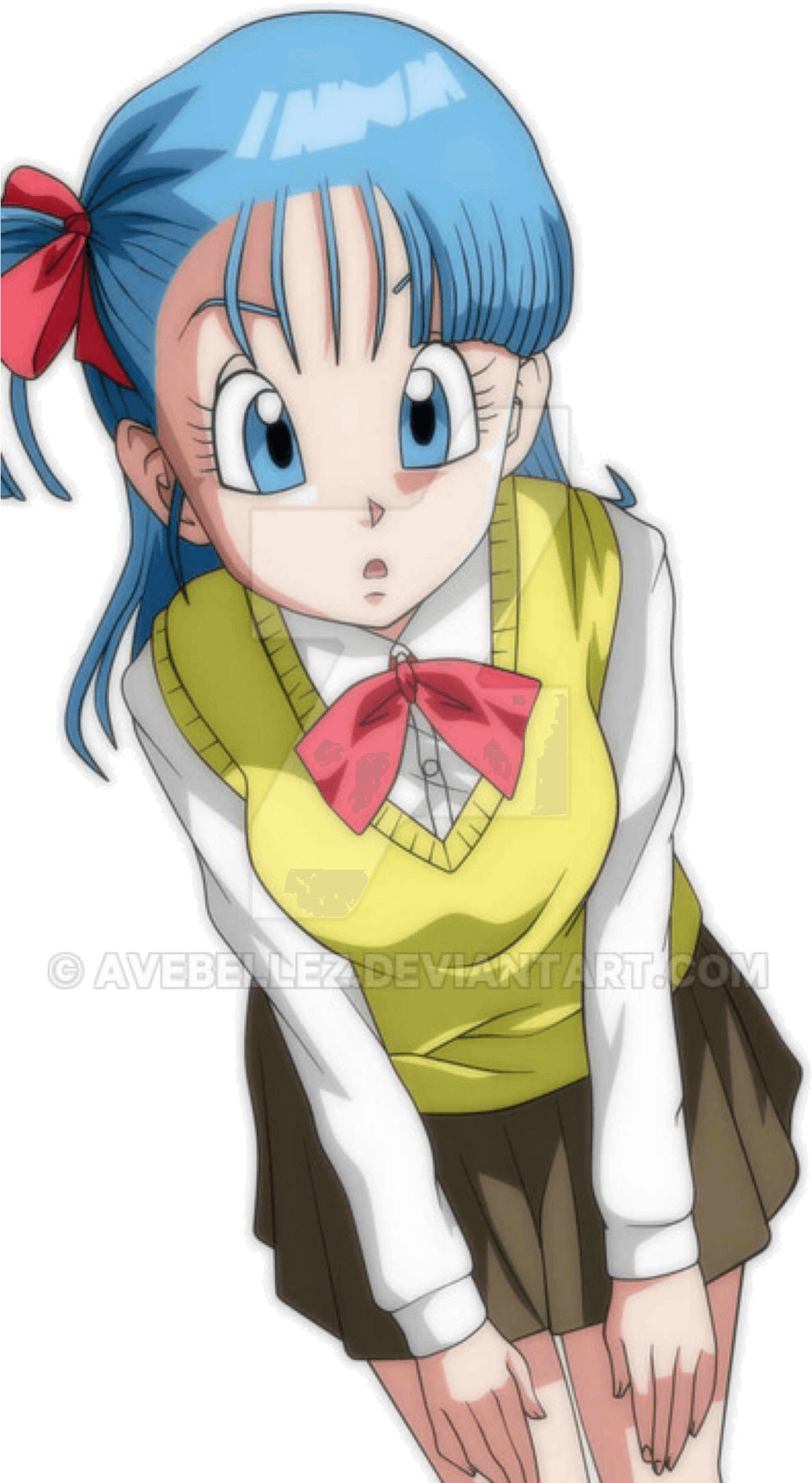 Bulma Classic Anime Look PNG Image