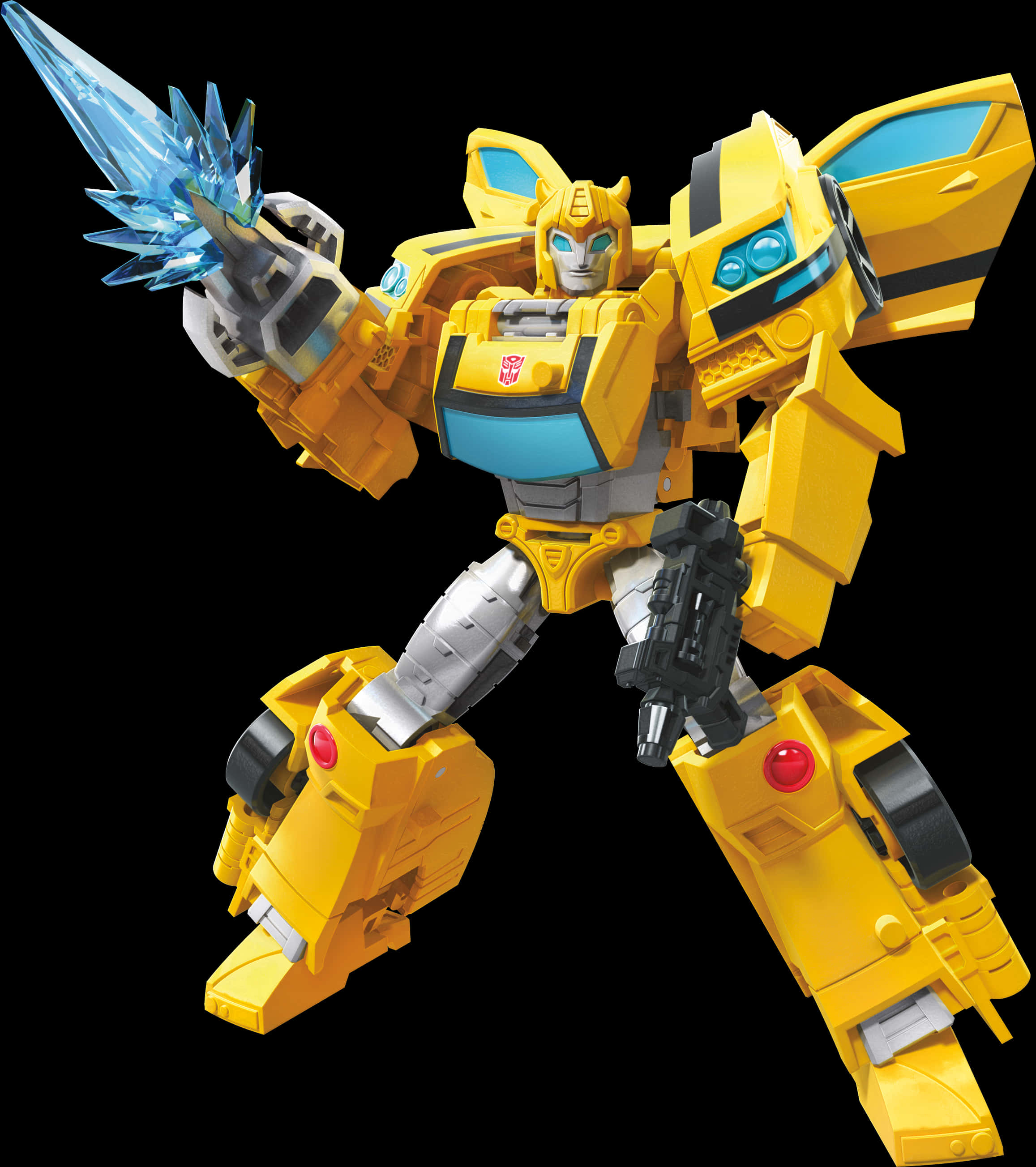 Bumblebee Transformerwith Energon Sword PNG Image