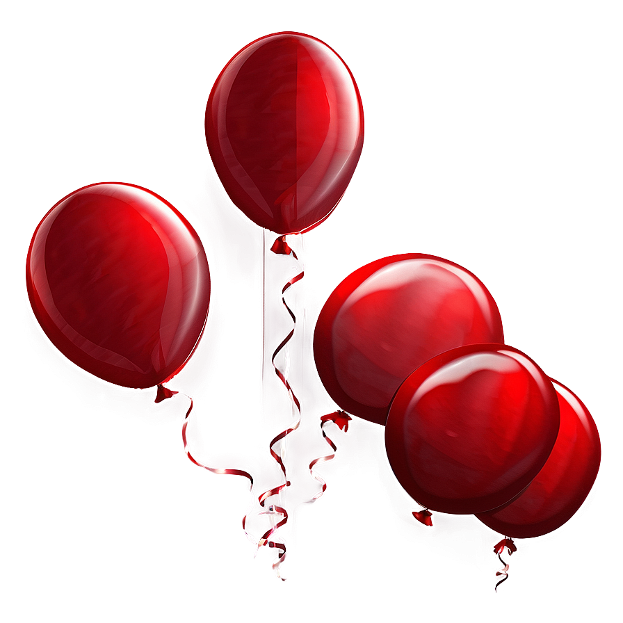 Bunch Of Red Balloons Png Dkd23 PNG Image