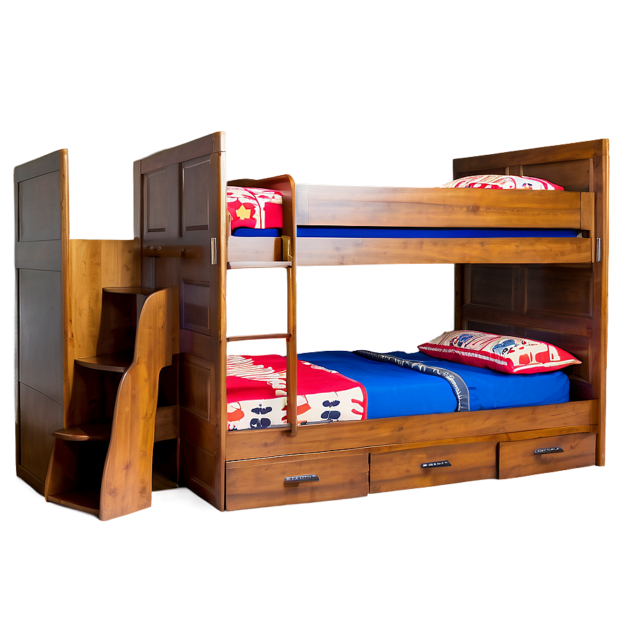 Bunk Bed With Desk Png 11 PNG Image