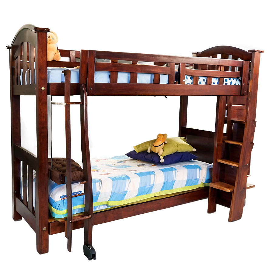 Bunk Bed With Stairs Png Fwx PNG Image