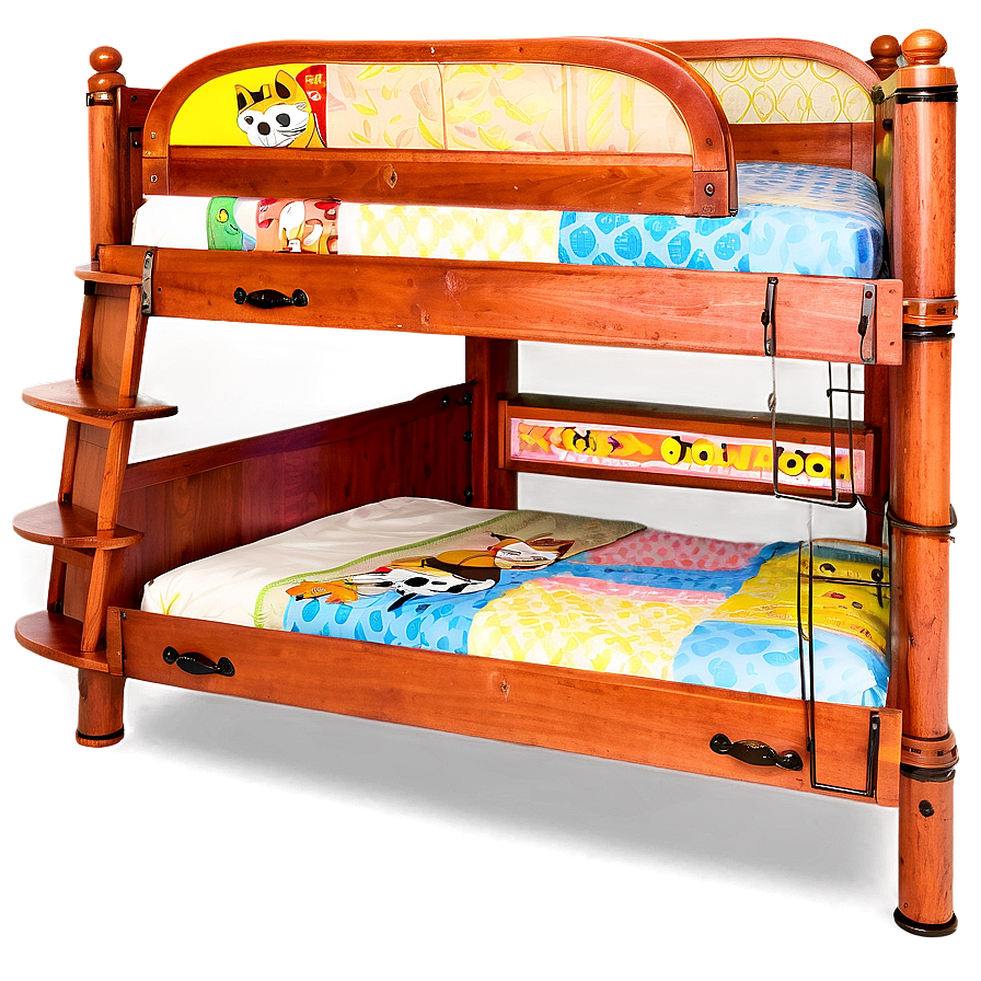 Bunk Bed With Stairs Png Twn PNG Image