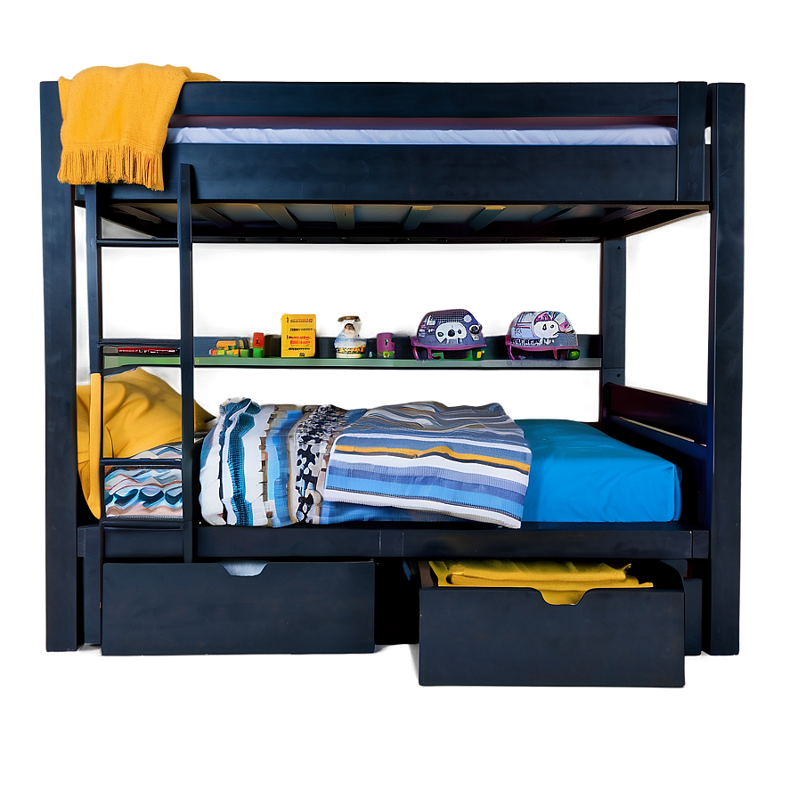 Bunk Bed With Storage Png Snw9 PNG Image