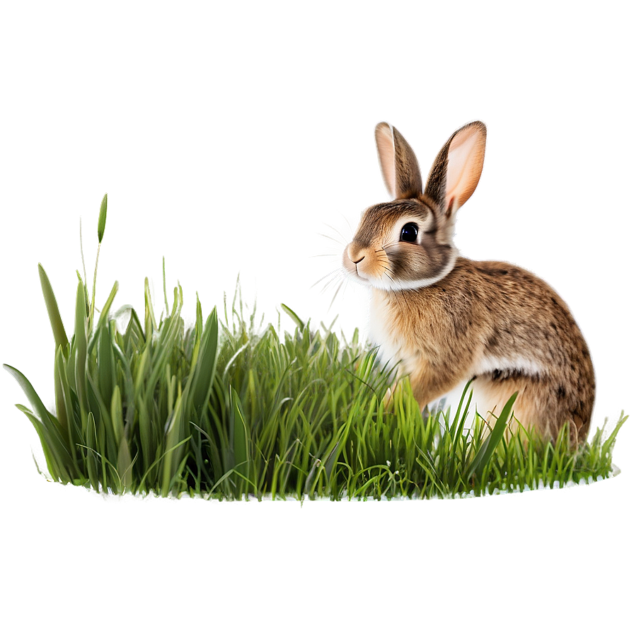 Bunny In Grass Png Lnw PNG Image