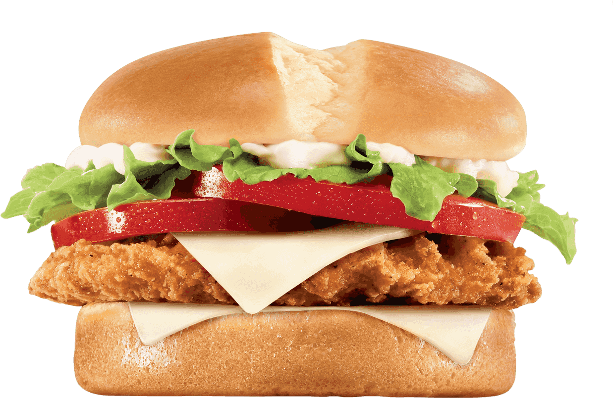 Burger King Crispy Chicken Sandwich PNG Image