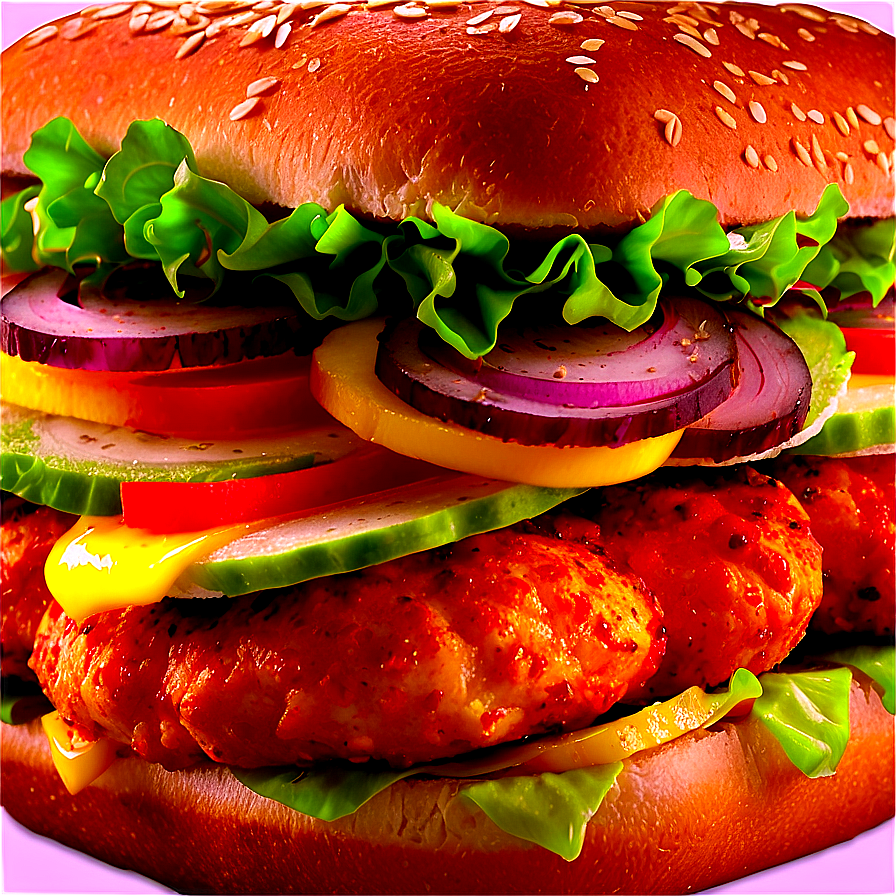 Burger King Grilled Chicken Sandwich Png 05212024 PNG Image