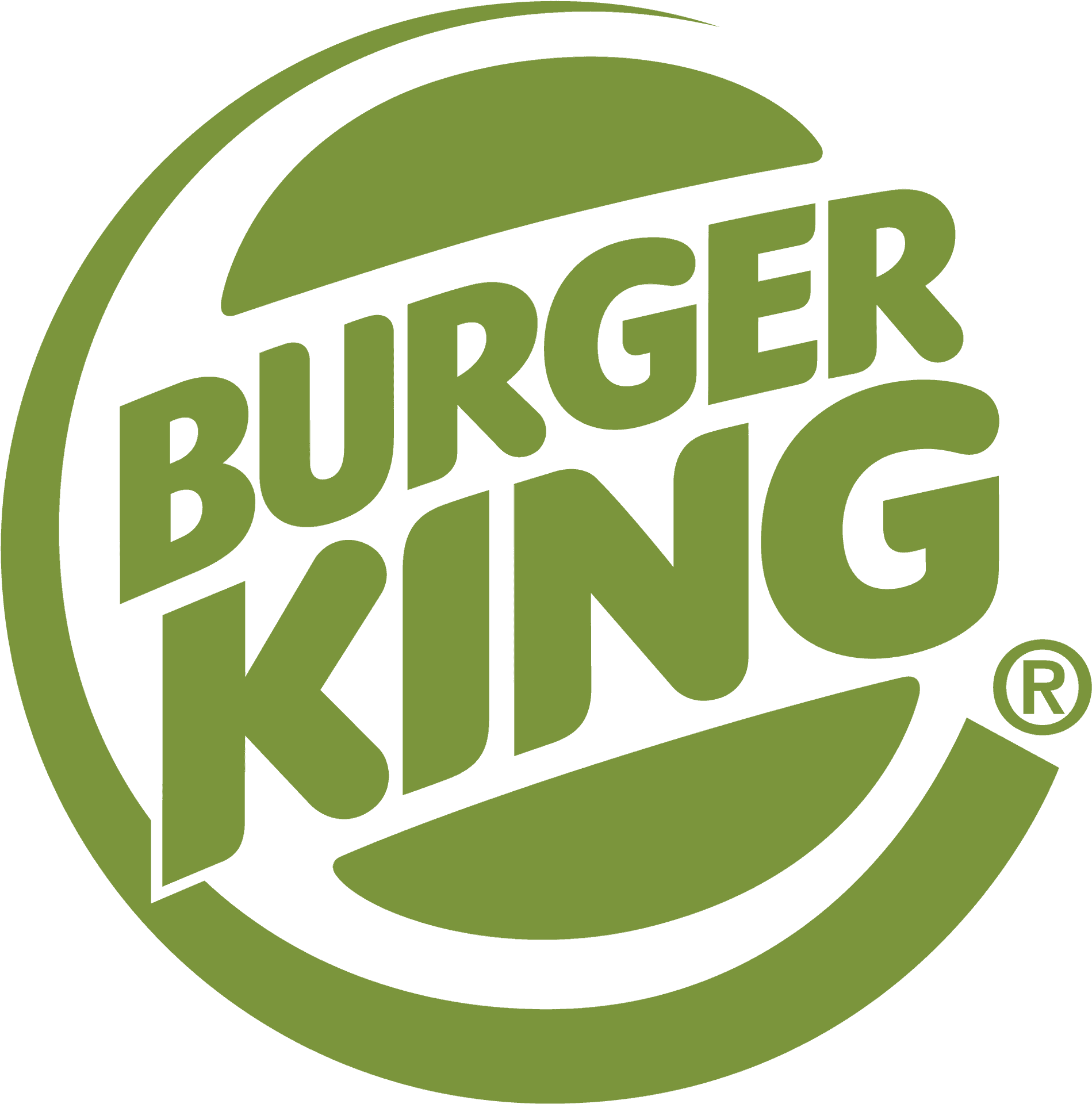 Burger King Logo Blue Background PNG Image