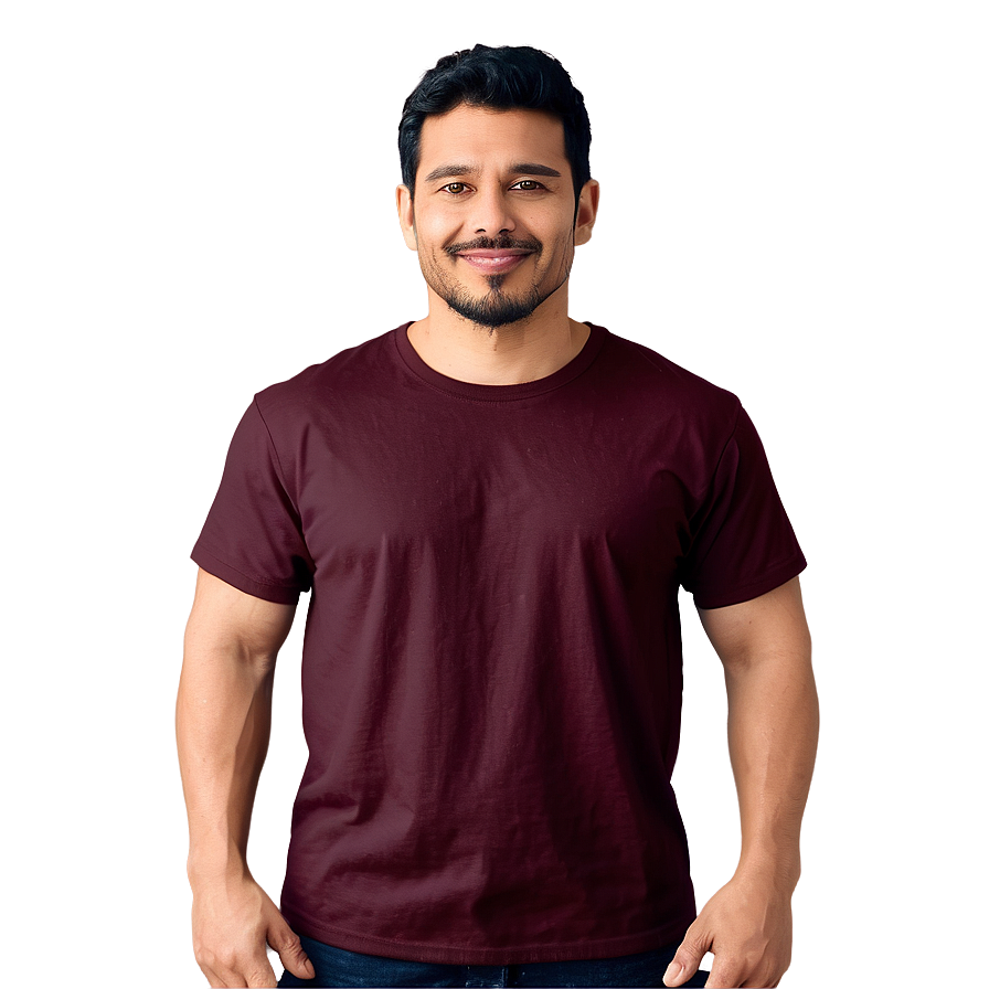 Burgundy Blank Shirt Png Osq PNG Image