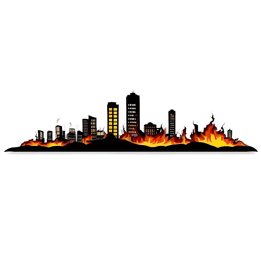 Burned Down City Png Vqj90 PNG Image