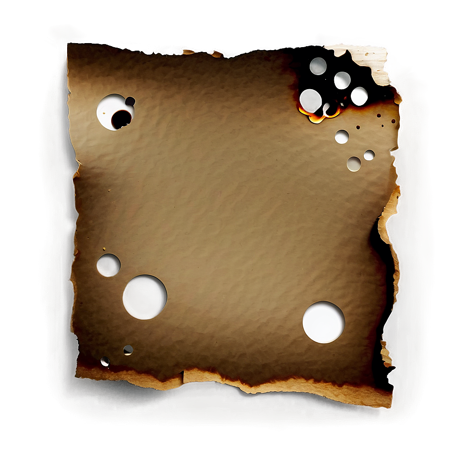 Burned Paper With Holes Png Oyt24 PNG Image