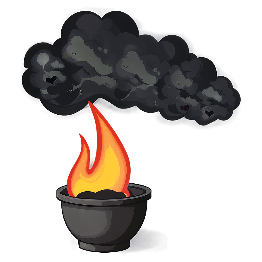 Burning Fire Smoke Png 05252024 PNG Image