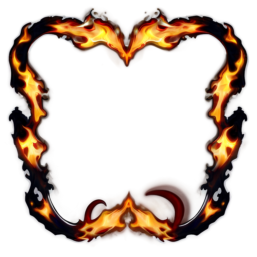 Burning Halo Border Png Egi82 PNG Image