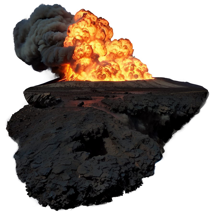 Burning Oil Field Explosion Png Lew PNG Image