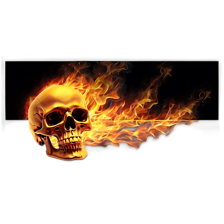 Burning Skull Graphic Png Wlm PNG Image