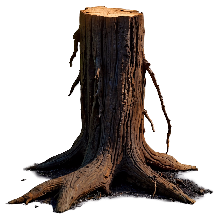 Burnt Tree Stump Png Ntj PNG Image