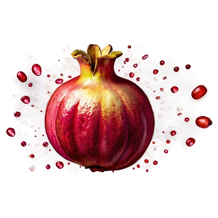 Bursting Pomegranate Seeds Png Lro PNG Image