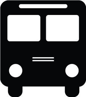 Bus Icon Simple Design PNG Image