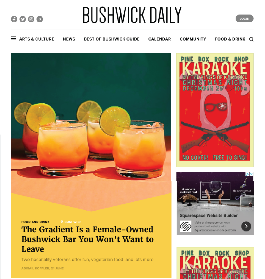 Bushwick Daily_ Featured Cocktails PNG Image