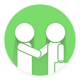 Business Handshake Icon PNG Image