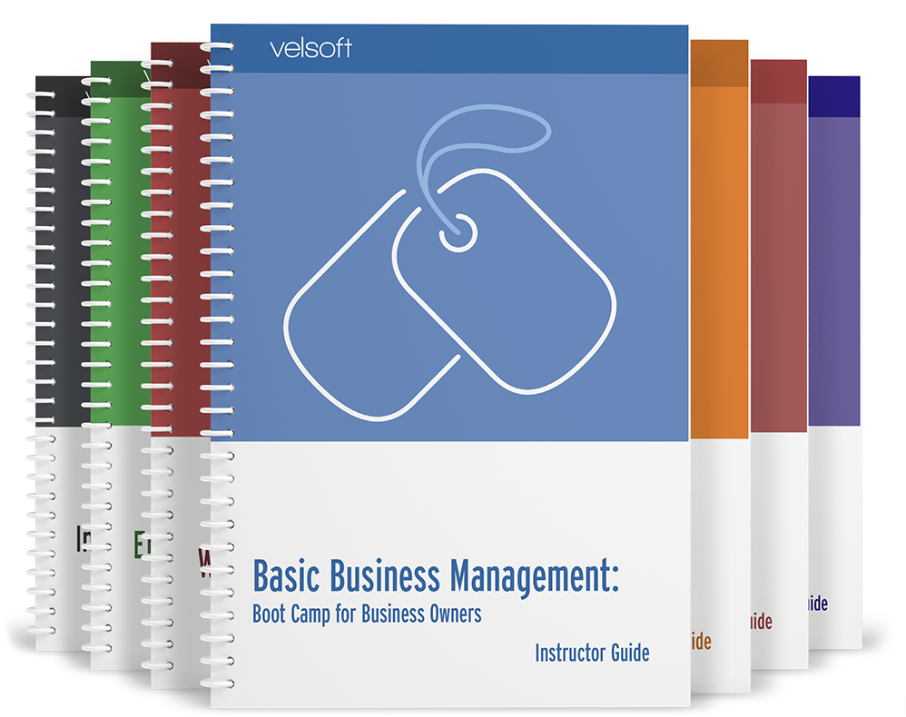 Business Management Training Manuals Stacked PNG Image