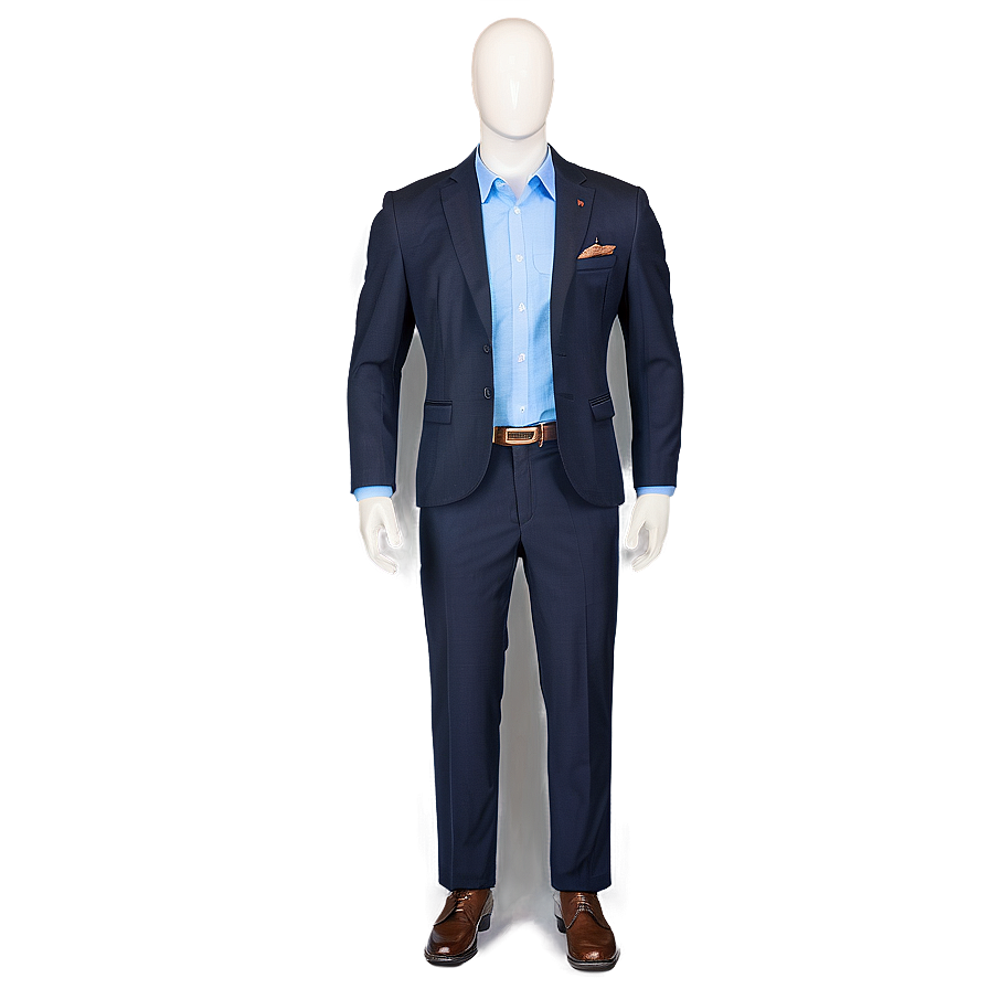 Business Suit With Pocket Square Png Puv68 PNG Image